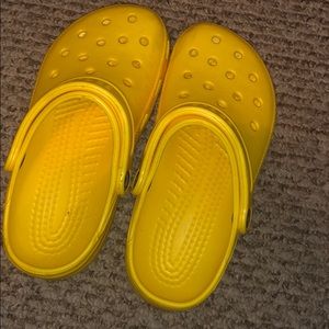 Yellow crocs
